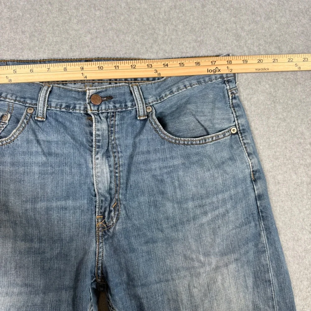 Levis 505 Regular Fit Mens Jeans 36x30 Medium Wash Blue Denim Straight Leg